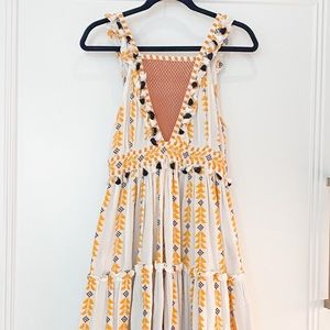 Dodo Bar Or Yellow Maxi Dress Size S